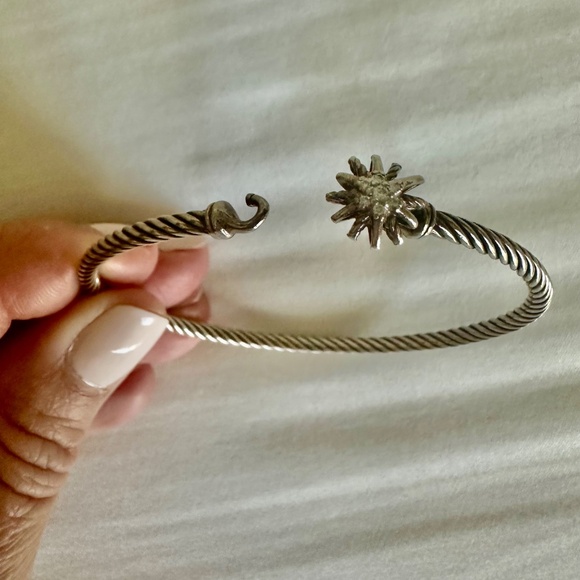 David Yurman silver bracelet Starburst with diamonds - Picture 6 of 15